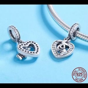 Sterling Silver MOM Charms Fits PANDORA Bracelet